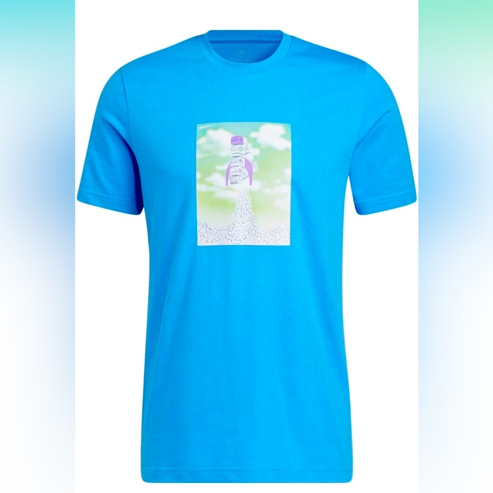 Boost Rocket Graphic Tee Men's, Blue, Size Medium (M)